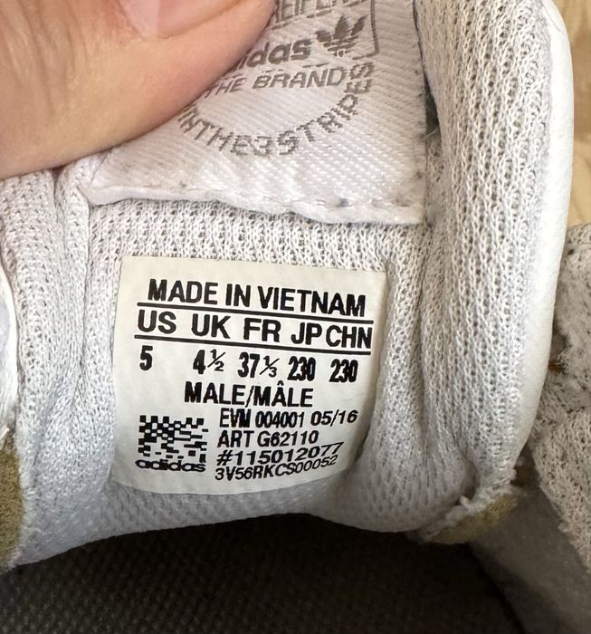 Кроссовки «Adidas”оригинал 100%, кожаные, размер 36-36,5