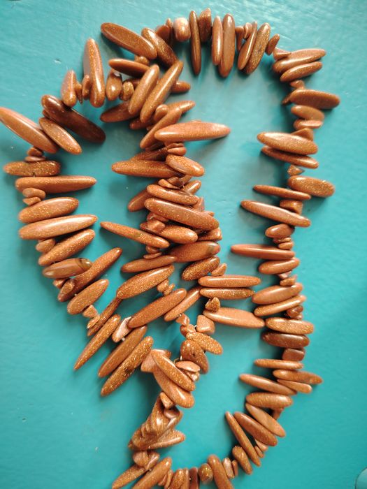 Бусы" Золотой песок"