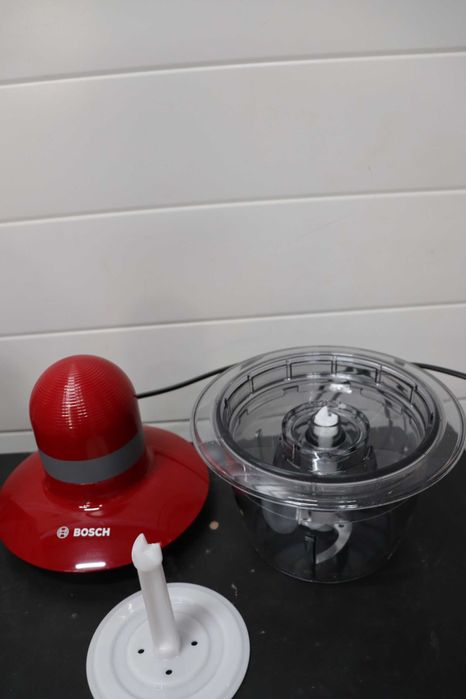 Блендер, чопър, Bosch MMR08R2 резачка за храна, 400 W, червена/сива