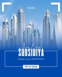 Ipoteka Subsidiya 17-18% 10000$ boshlangich tulov evaziga