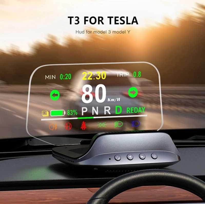 Бортовой компьютер-проектор спидометра-T3 HUD - Tesla Model 3 Model Y