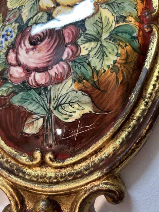 tablou ceramică cu flori