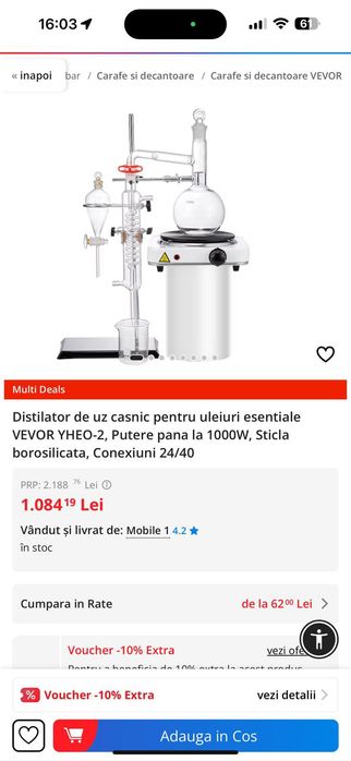 Distilator de uleiuri esențiale