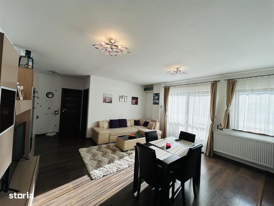 Ap. 3 camere, balcon, mobilat modern, 2 parcari – zona Doamna Stanca