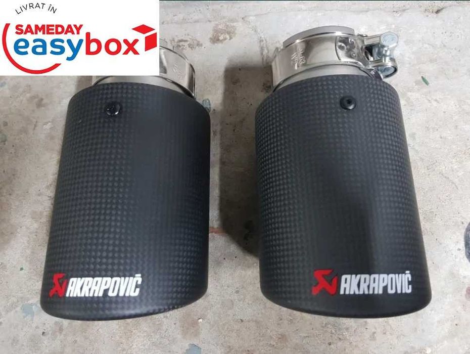 Tipsuri AKRAPOVIC ornamente inox carbon Audi, BMW, Volkswagen, Mazda