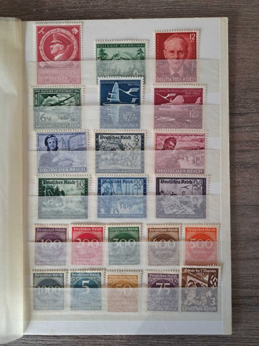 Clasor timbre nestampilate Germania (majoritatea Deutsches Reich)