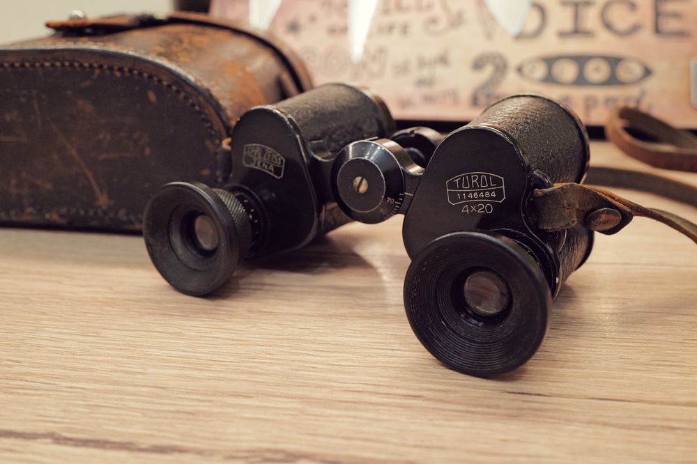 Binoclu Carl Zeiss Turol 4x20 vintage 1913 stare perfecta toc original
