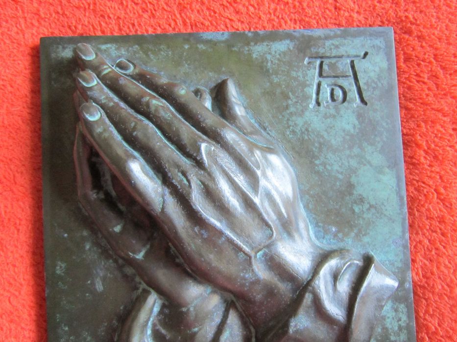 cadou deosebit Albrecht Durer Maini Germania 1960 bronz masiv
