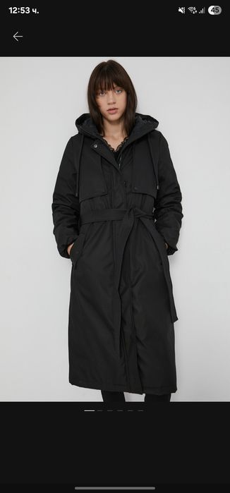 Дебело зимно яке черно-S