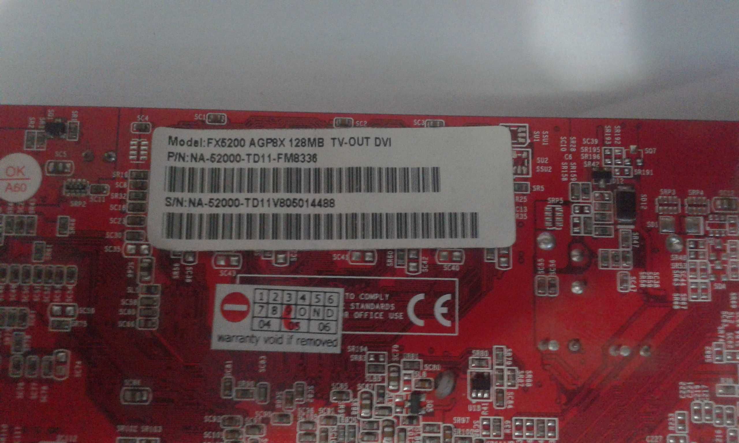 Продам видеокарту NVIDIA GeForce FX 5200.