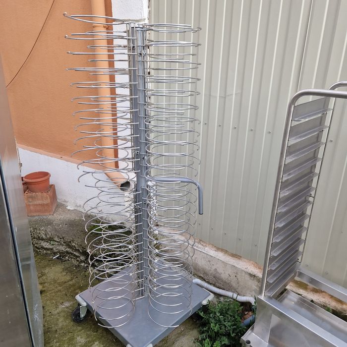Carucior tavi cuptor, farfurii, Masa dulap inox, masa.inox.cu.polite