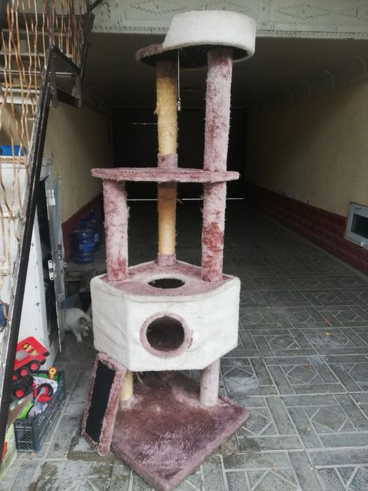 Дом для кошек 4 этажа