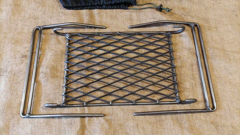 Gratar pliabil camping, bushcraft, 30x20cm