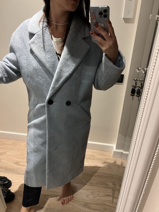 Palton clockhouse oversized baby blue