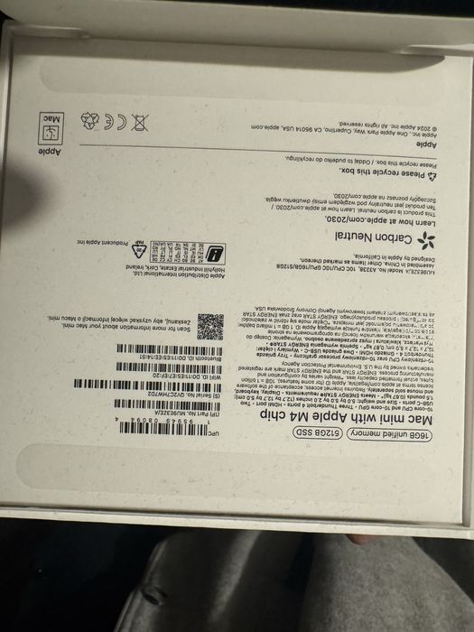 Mac mini M4 16 Ram 512 gb