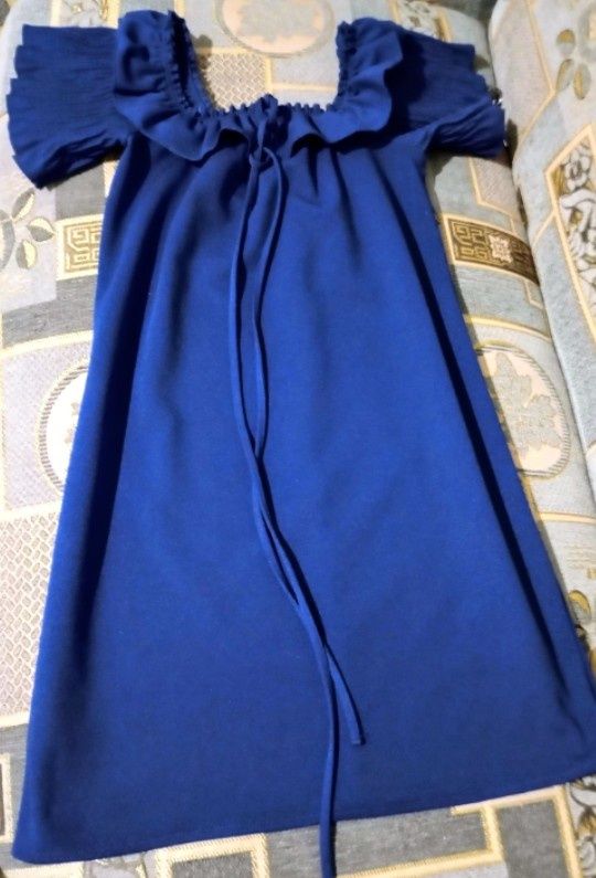 Платье       синее