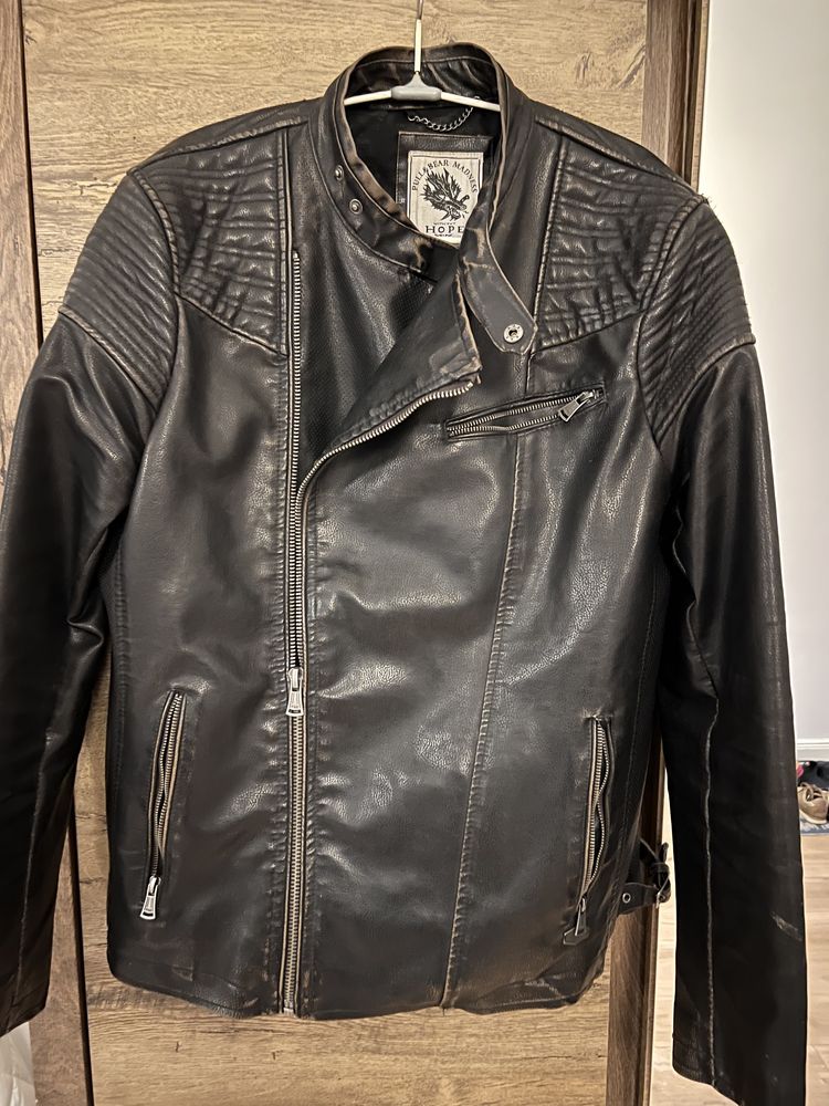 Geaca piele biker