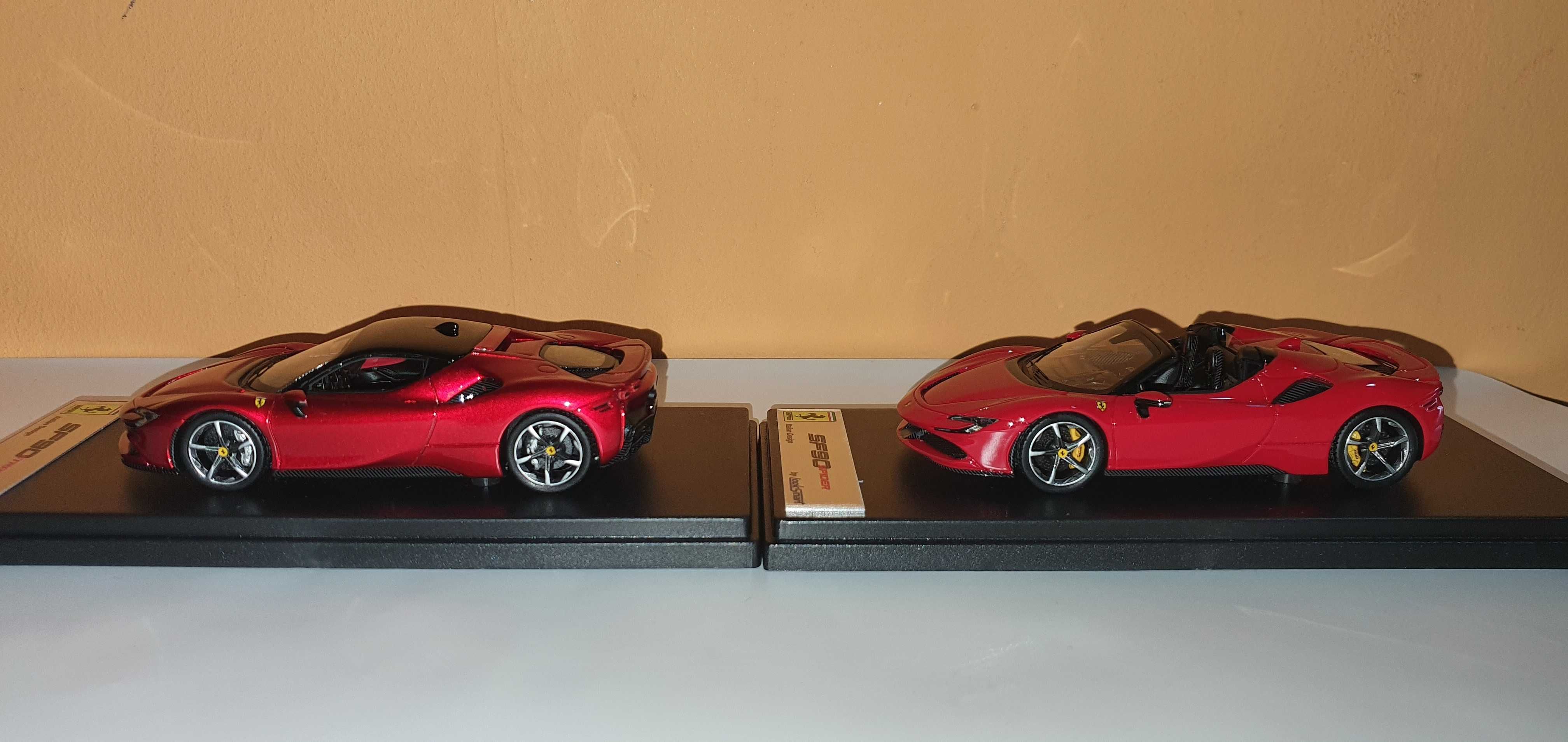 Set 2 Machete Looksmart 1:43 Ferrari SF90 Stradale + Spider MY2020