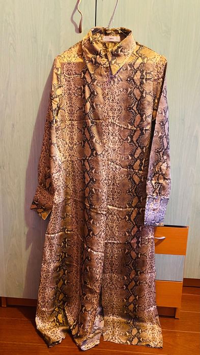Rochie lunga animal print Mango 100% vâscoză