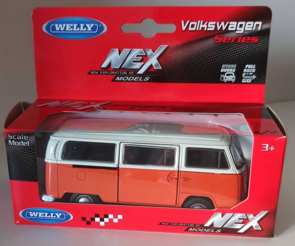 Macheta Volkswagen T2 Bus Orange - Welly 1/36 VW
