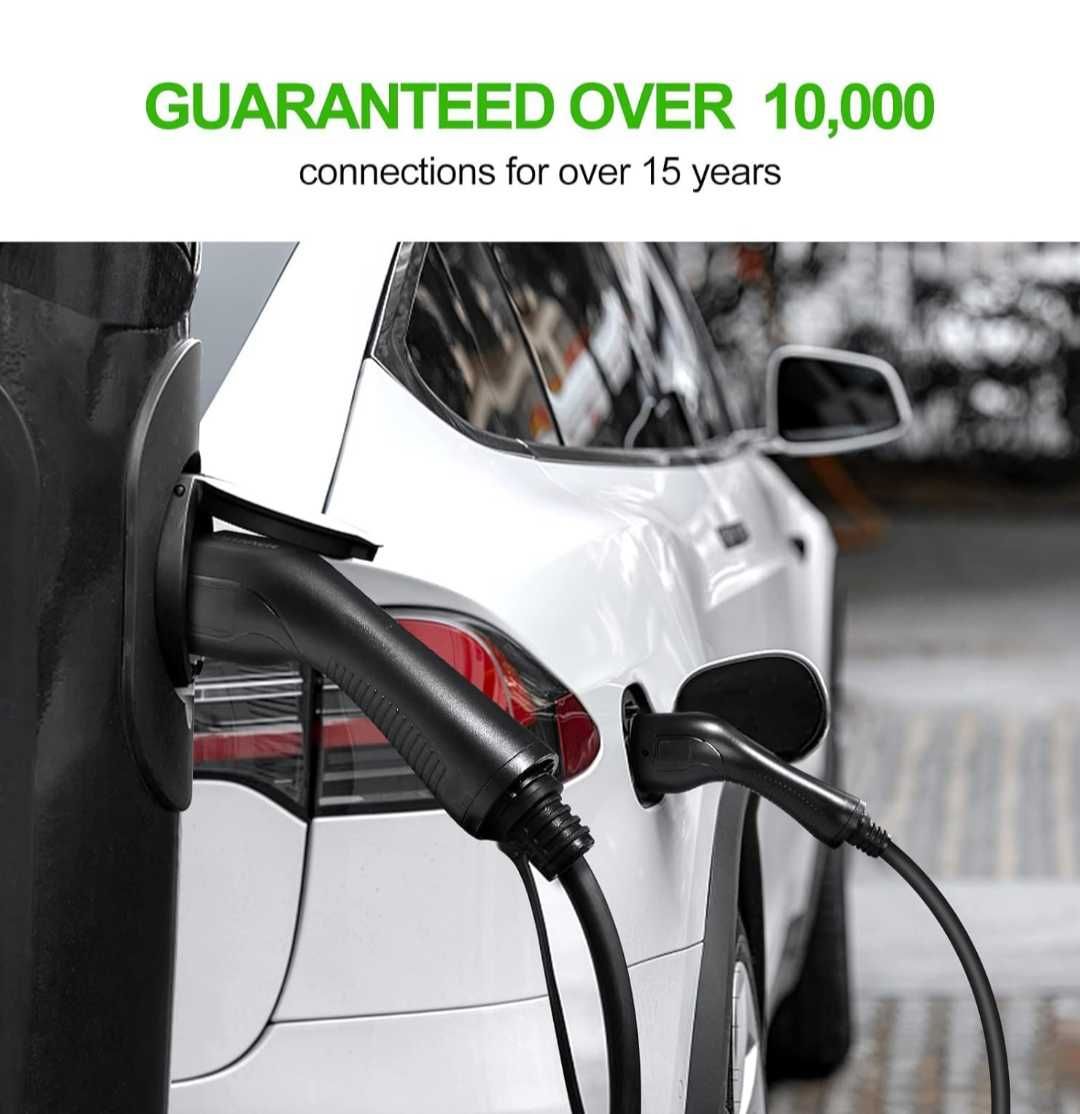 Кабел за зареждане на електроавтомобил 5м тип2 EV11kW 16A CE TUV2  НОВ