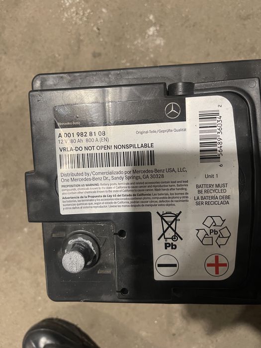 Акумулатор mercedes 80ah 12v 800a