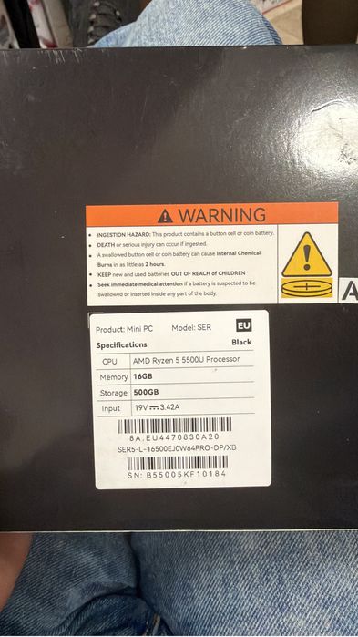 Mini pc beelink ser am ryzen 5 5500u 16gb 500gb nou sigilat