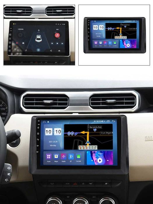 Navigatie Android 14 RENAULT DUSTER  2019 ARKANA 1/8 Gb CarPlay CAMERA