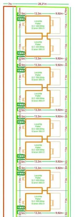 Vilă individuală cu 4 camere, parter, 400 mp teren City Nord Tunari