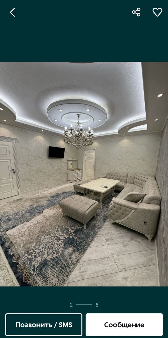 Сдаётся PREMIUM LUX CLASS 2х ком кв на Рудакий ор. Техногазоил !!!
