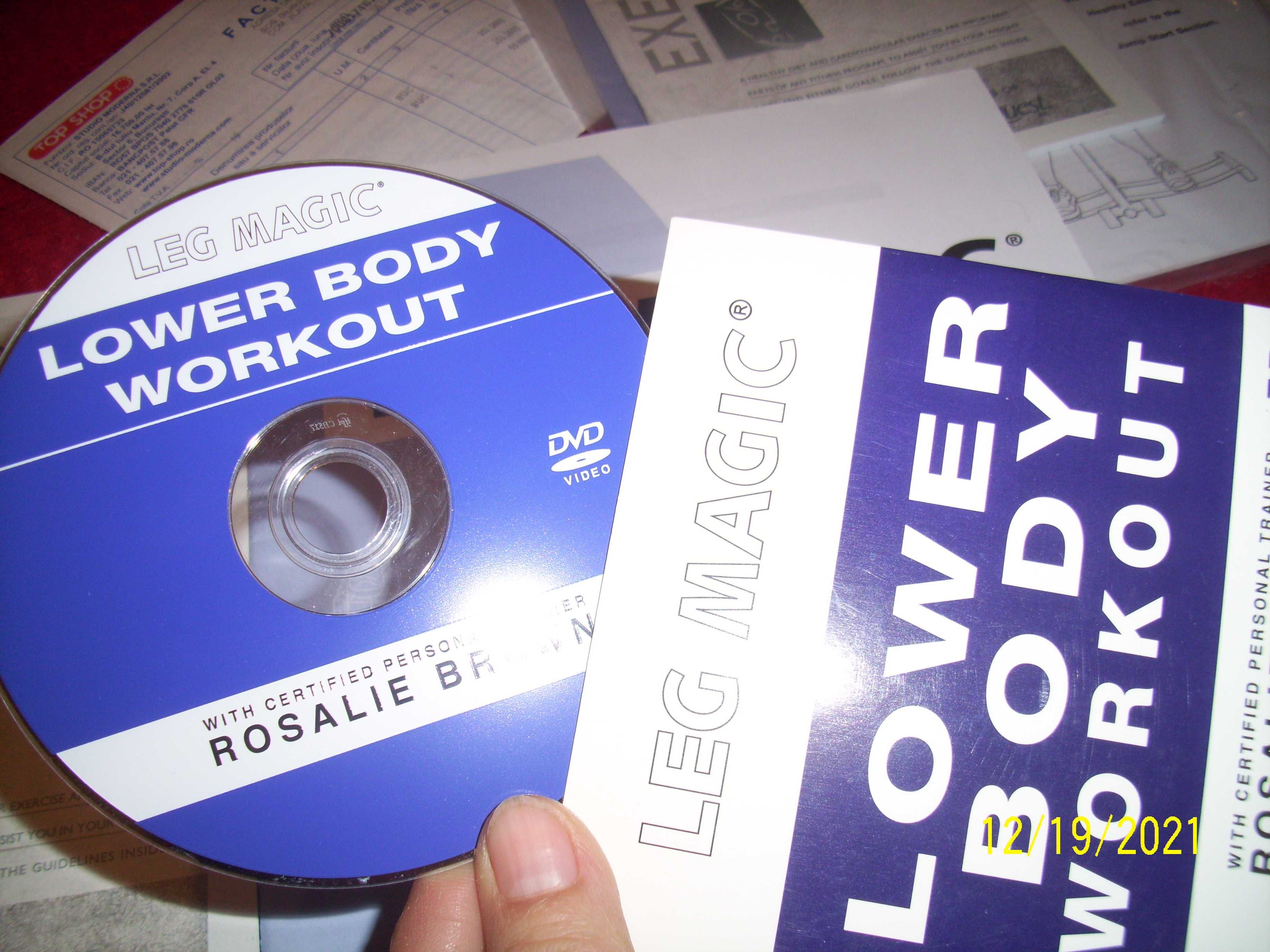 Aparat Leg Magic pt posterior bombat +DVD+ghid nutritie
