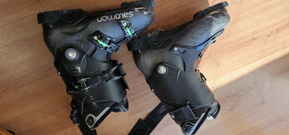 Ски обувки Salomon затоплящи и Nordica Transfire R3