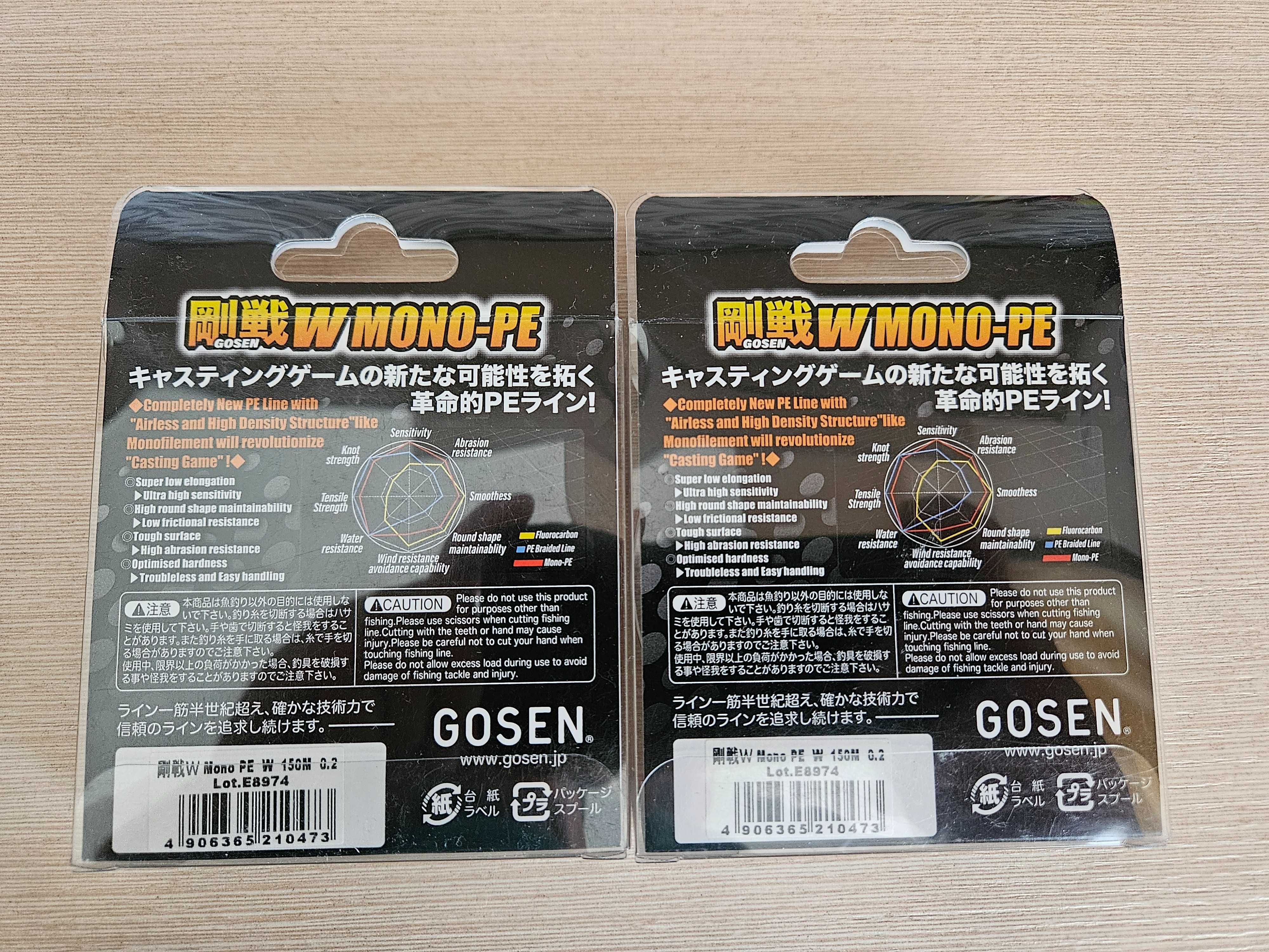 Шнур Gosen W Mono PE 150м #0.2