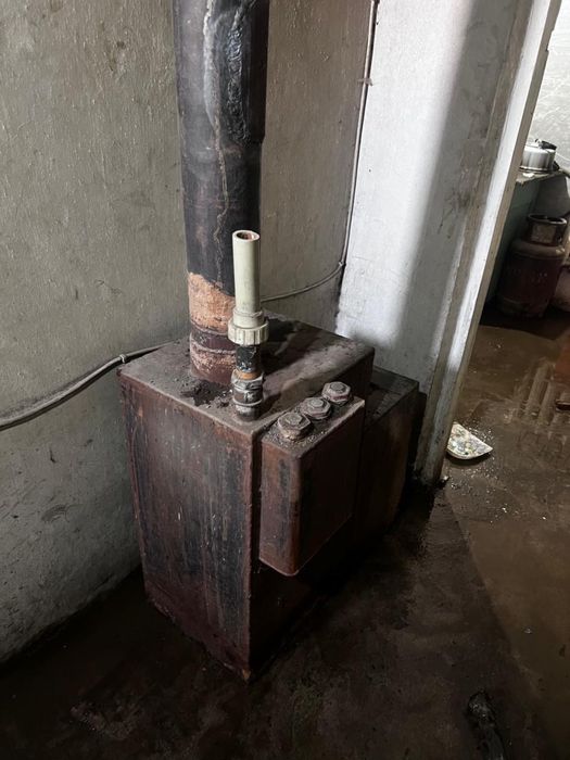 Паровая чугунная печка