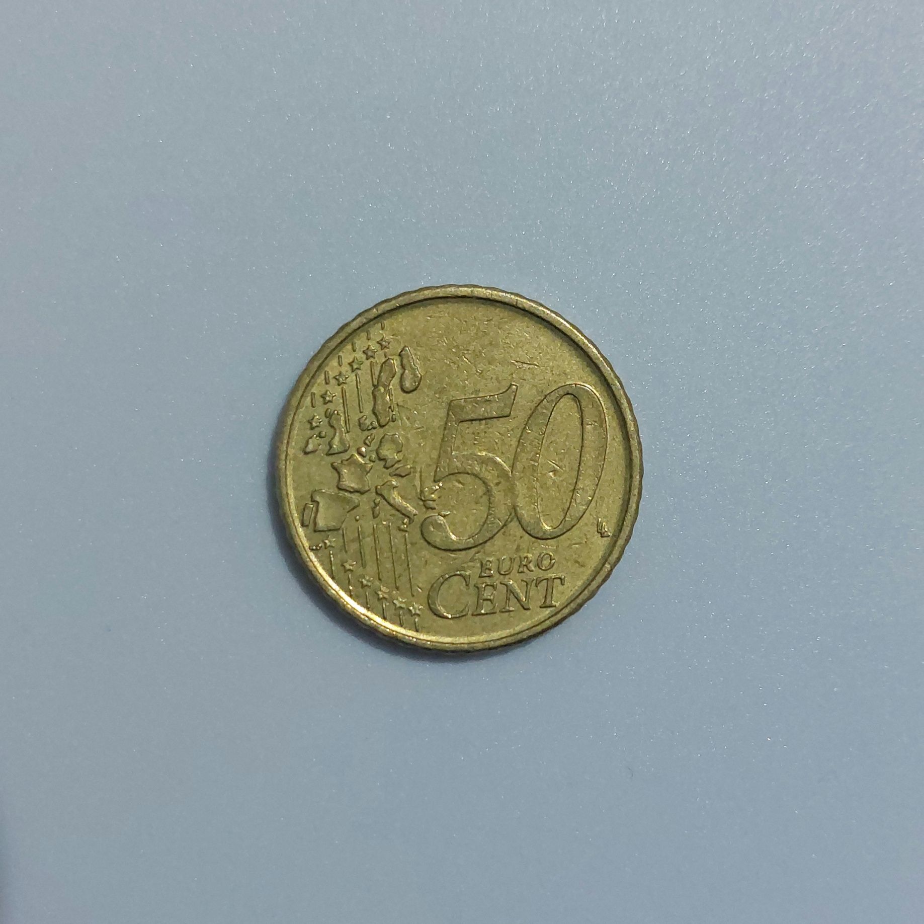 Moneda 50€ centi , Regele Albert II al belgiei , an 1999 , 1000€