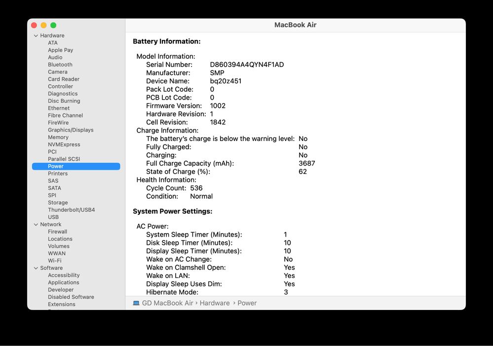 MacBook Air 13, Quad-Core i7, 16GB Ram, 1TB SSD