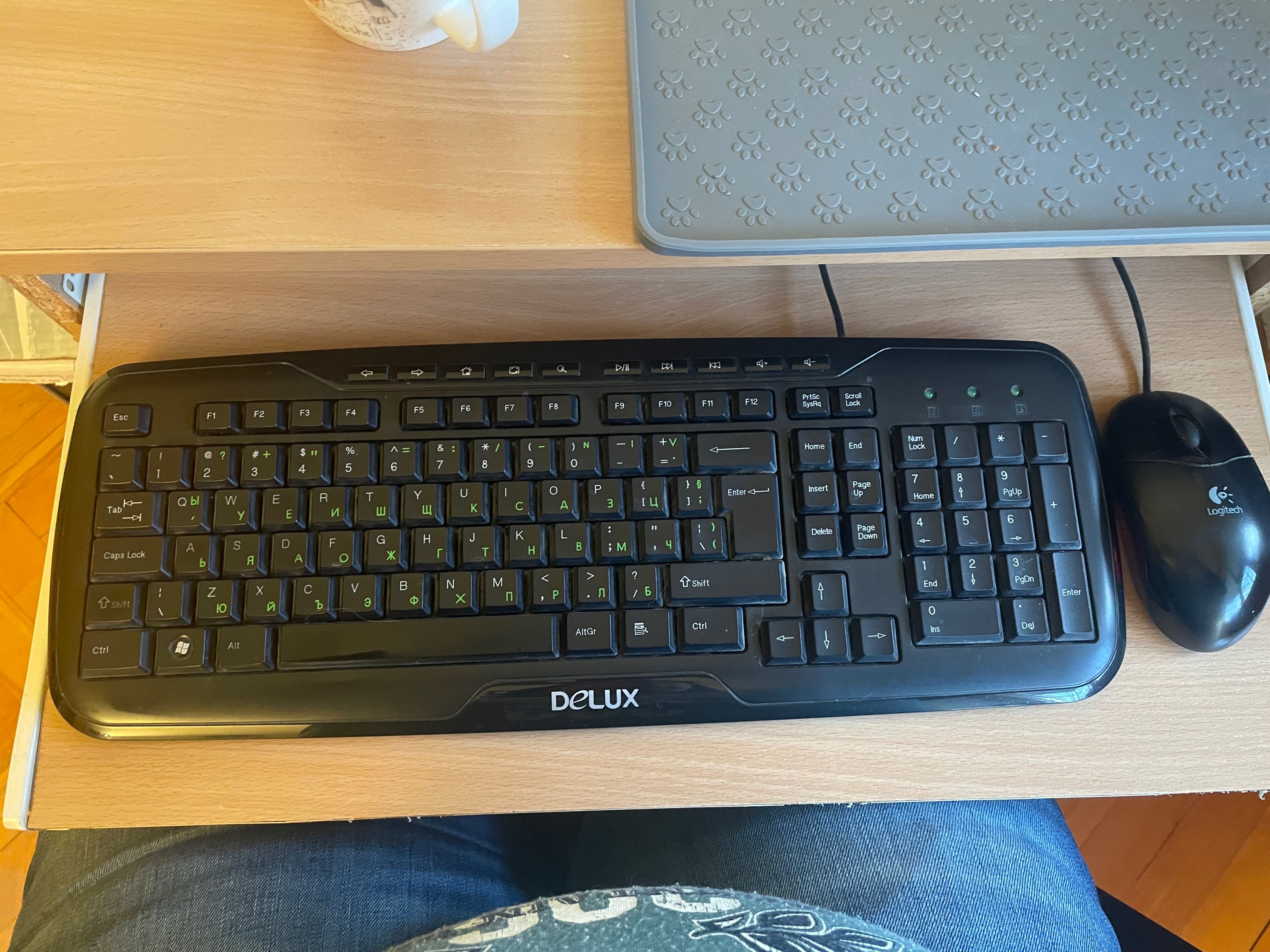 Мишка Logitech + друга мишка+клавиатура 2 бр.