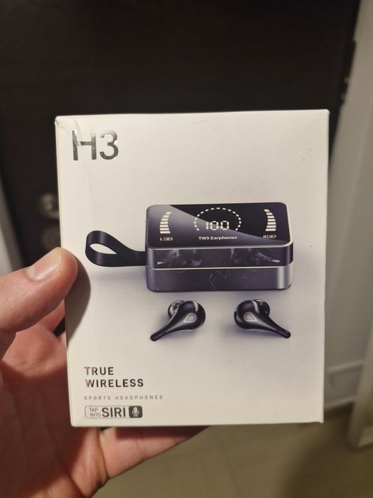 Casti Wireless Bluethoot, culoare negru, noi, sigilate