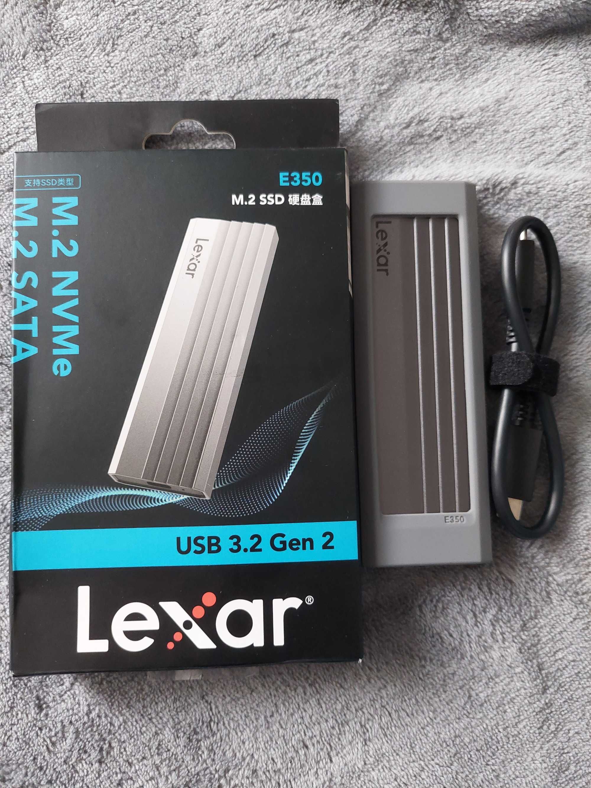 SSD extern rack adaptor NVMe M2 LEXAR E300 10gbps USB-C