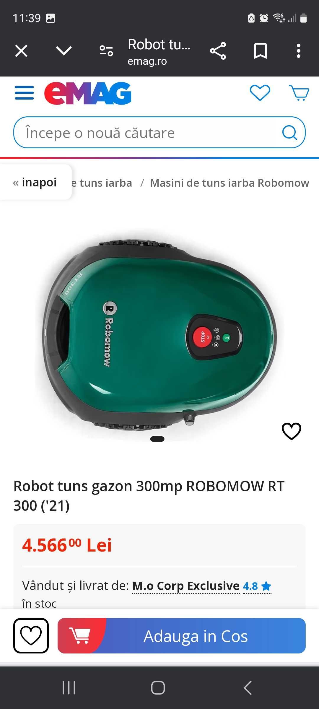 Robomow rt300 Robot de gazon