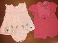 Летни дрешки за новородено момиче 56 размер бодита и други