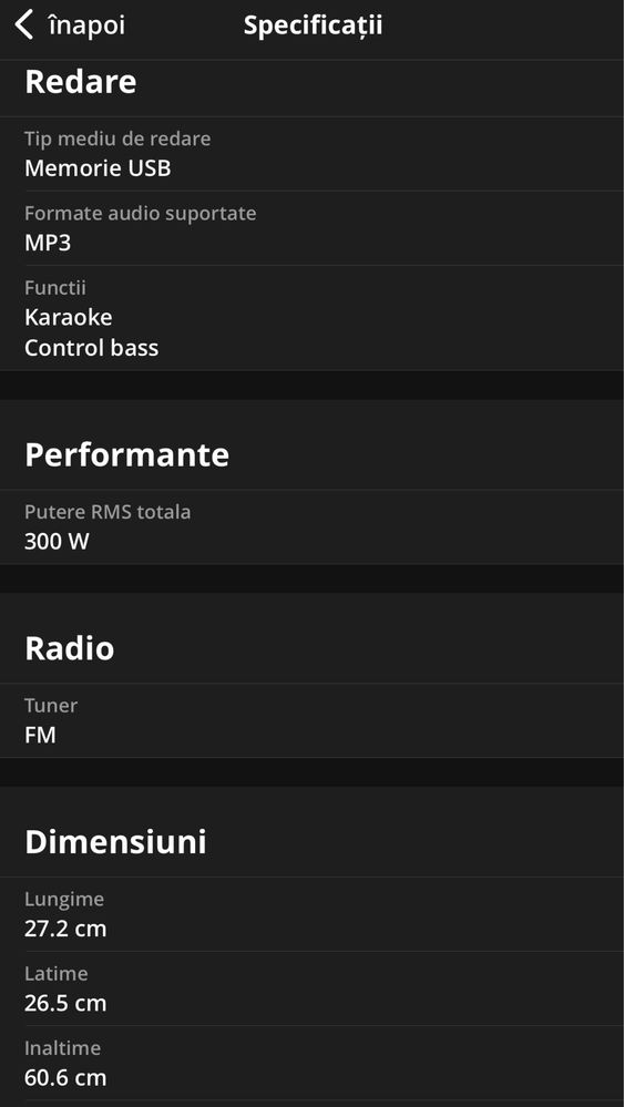 Sistem audio Panasonic SC-UA30E-K, 300W RMS, Bluetooth, Negru