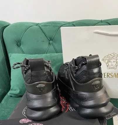 Adidasi Versace Chain Full Black Universali