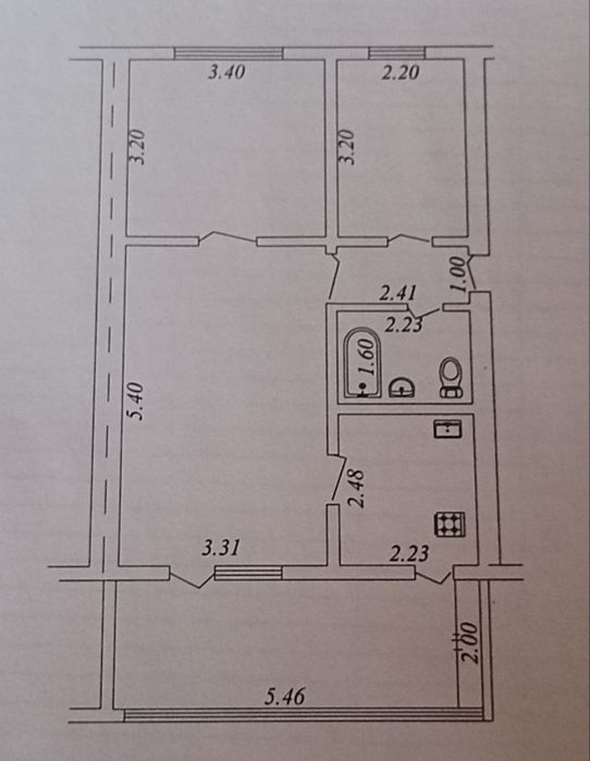Ялангач Высоковольтный Налоговая 3 комнатная  Кирпичный дом Балкон 2х6