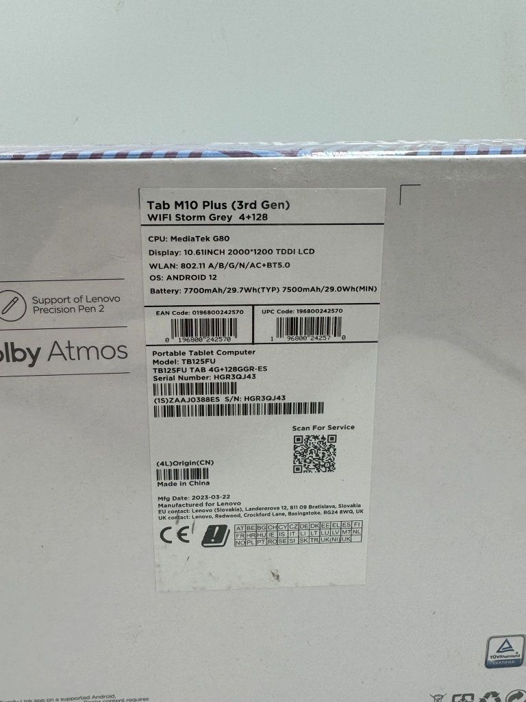Tableta Lenovo Tab M10 Plus Gen3 4/128