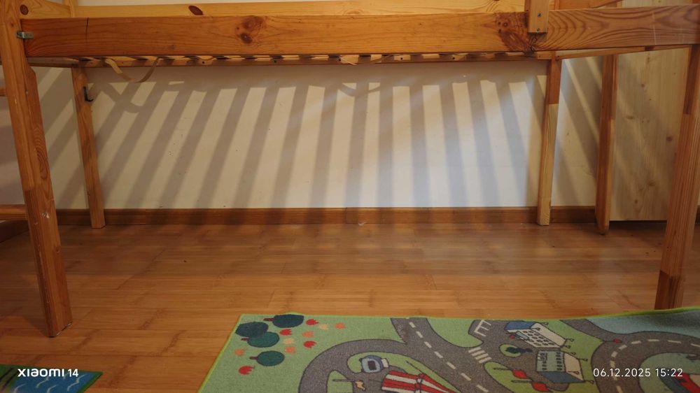 Pat copii cu tobogan