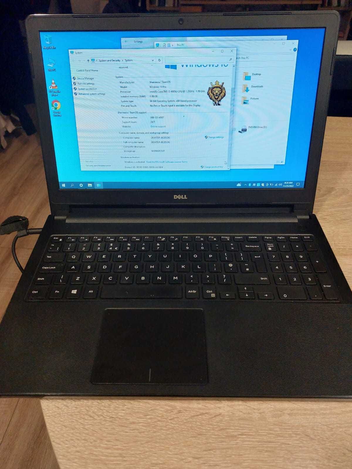 Laptop  Dell  Intel  i3, 4 gb ram