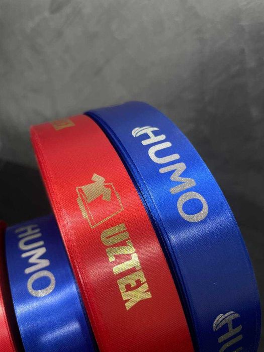 Праздничные ленты / упаковка / брендированные ленты / кобальт / жентра