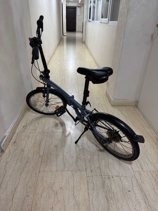 Bicicleta pliabila Btwin Fold 120 gri 20 inch