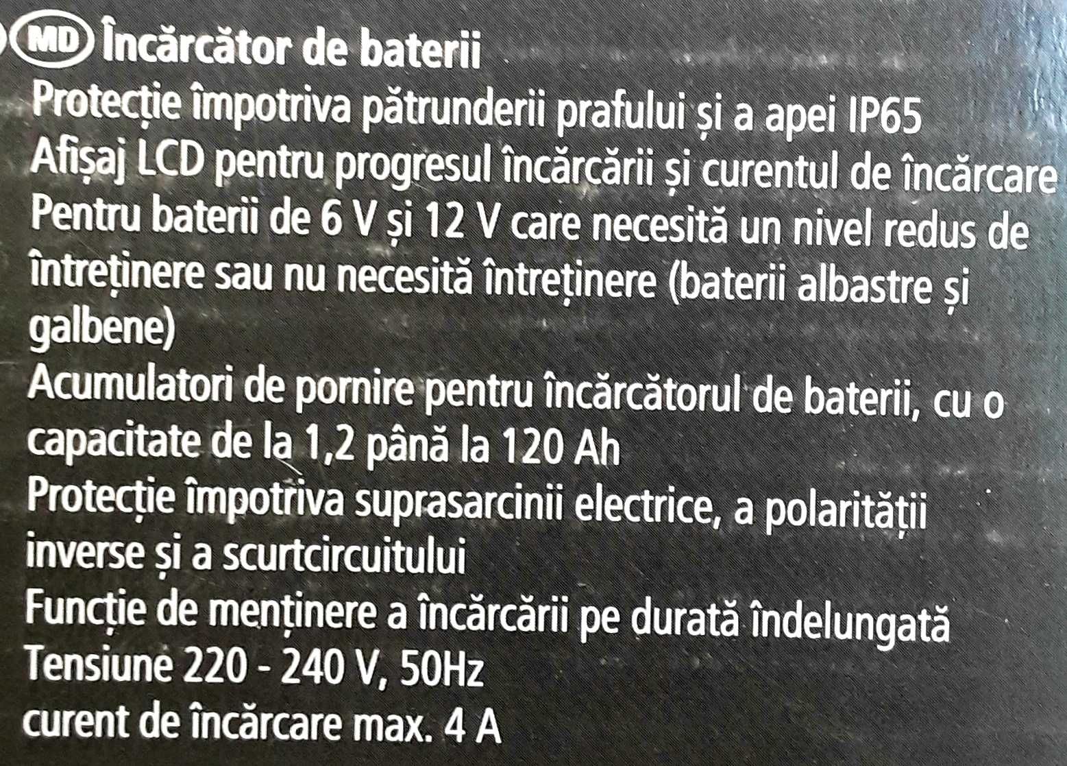 REDRESOR AUTO - Incarcator baterii cu afisaj LCD NOU + BONUS - 80 Lei